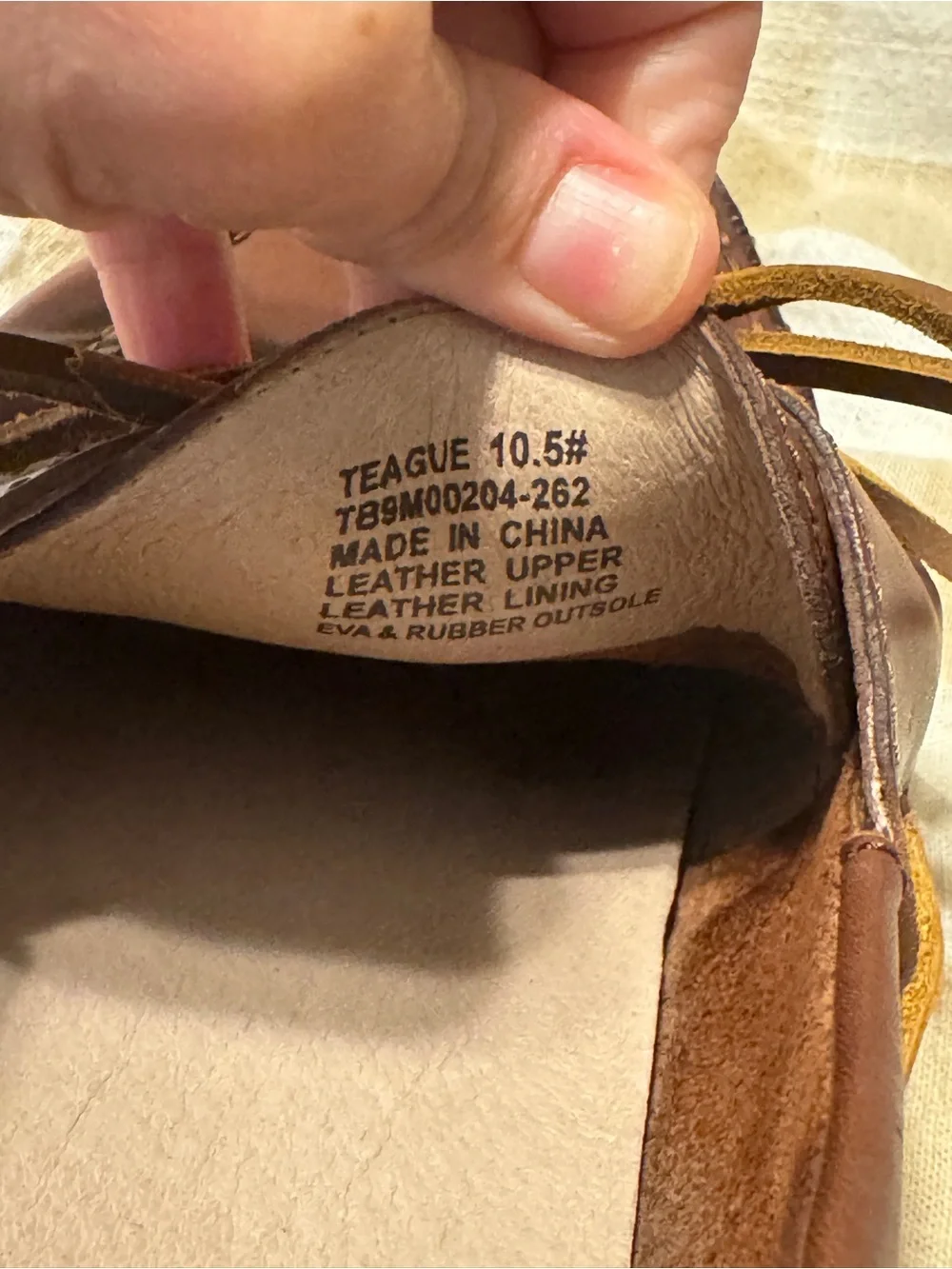 Tommy Bahama Brown Leather Boat Shoes Size 10.5